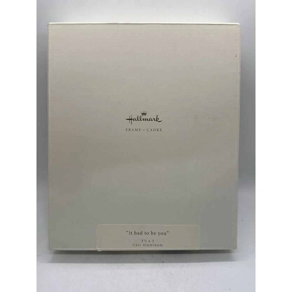 Hallmark It Had To Be You Picture Frame 3.5x5 Cast Aluminum New‎ In Box